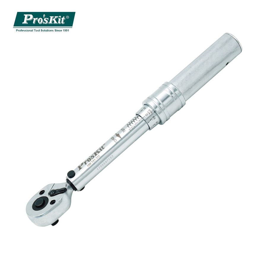 HW-T41-315 Pro'sKit Ключ для головок гаечных 1/4"с трещоткой и регулировкой усилия