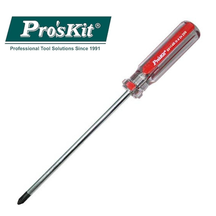 89114B Pro'sKit Отвертка LineColor (+ #2, 6х200мм, 290мм)