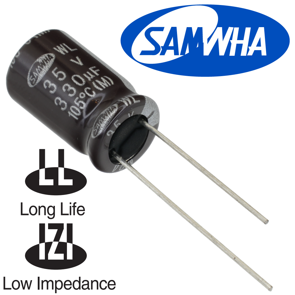 330мкФ 35В (10x16) WL (5000ч.) (low imp.) Конденсатор электролитический
