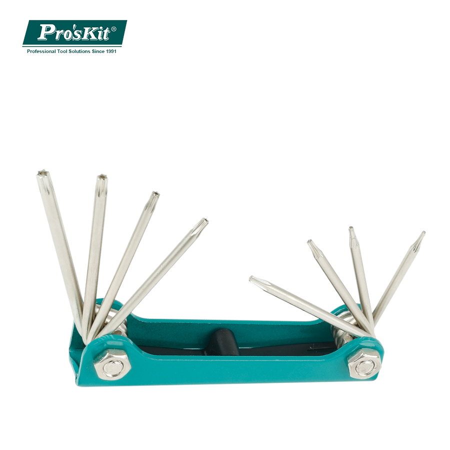 8PK-021T Pro'sKit Набор ключей-звездочек (8шт.,складной)