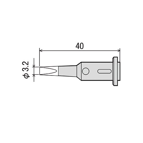 GP-501RT-3.2D жало для газового паяльника GOOT