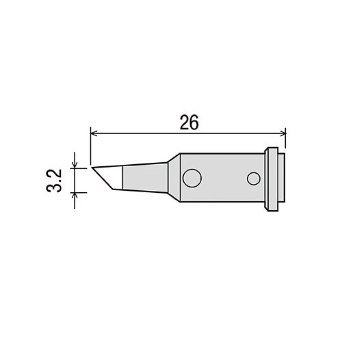 GP-510RT-3.2C жало для газового паяльника GOOT