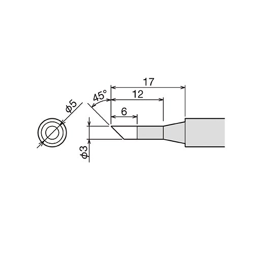 PX-60RT-3CR жало (d6.5х26мм) GOOT