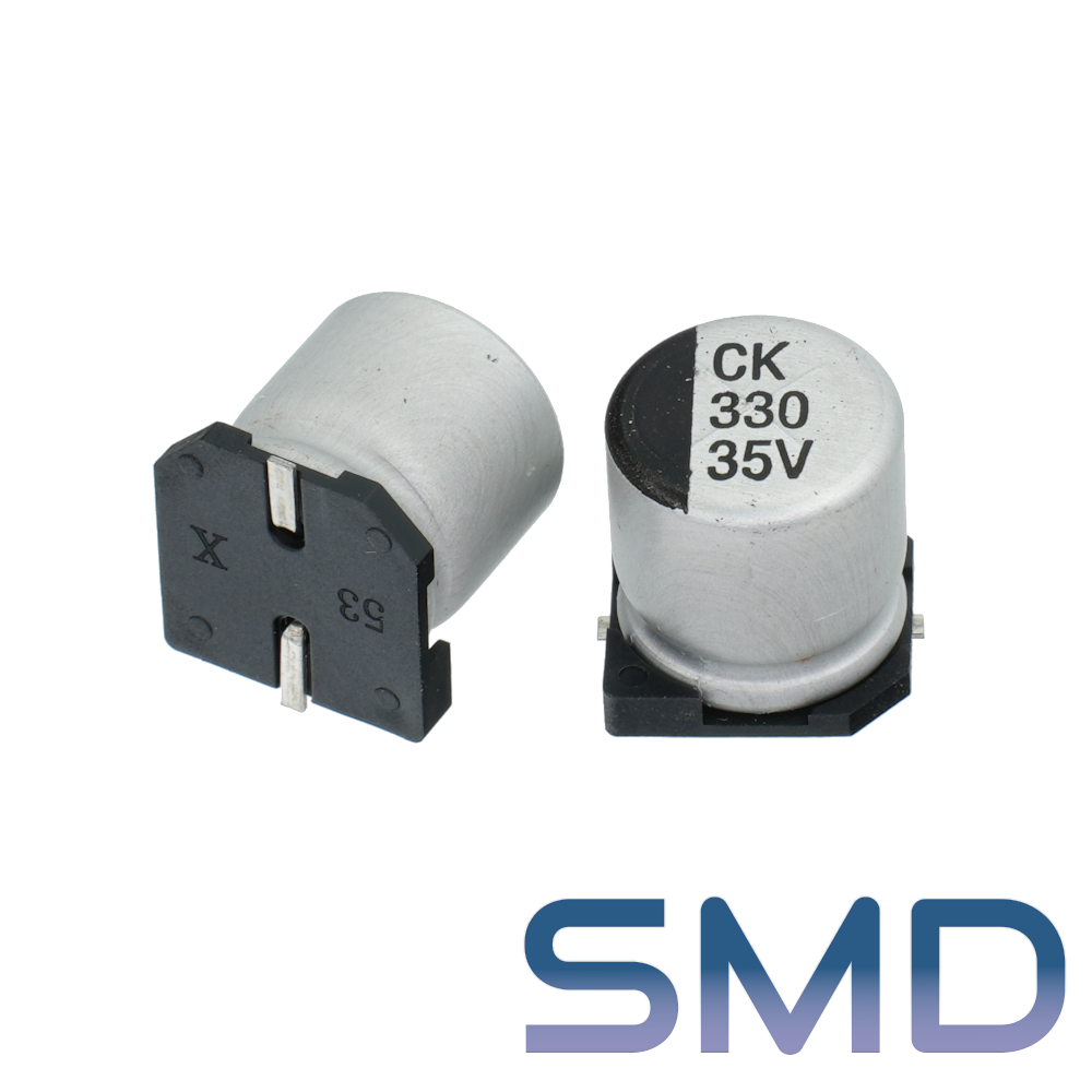 330мкФ 35В (10x10,5) SMD-монтаж Конденсатор электролитический