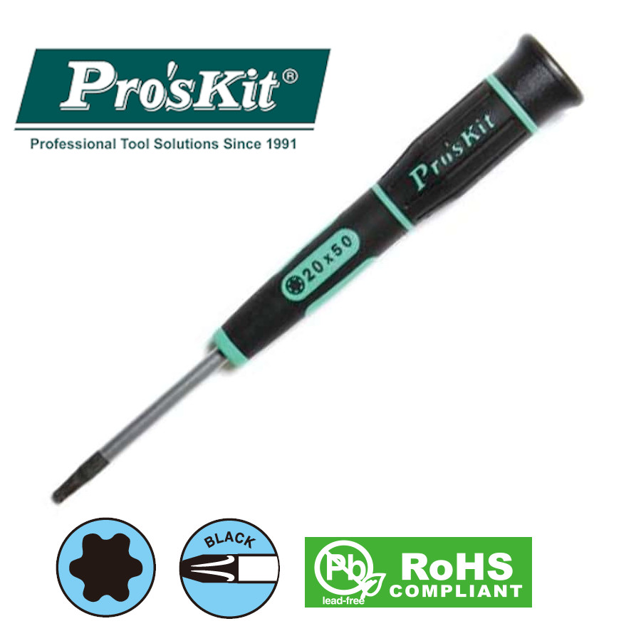 SD-081-T20 (аналог1PK-081-T20) Отвертка часовая (звездочка Т20, 50/100мм) Pro'sKit