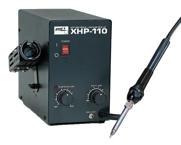 goot XHP-110, паяльная станция горячего воздуха с мини феном 220-240В