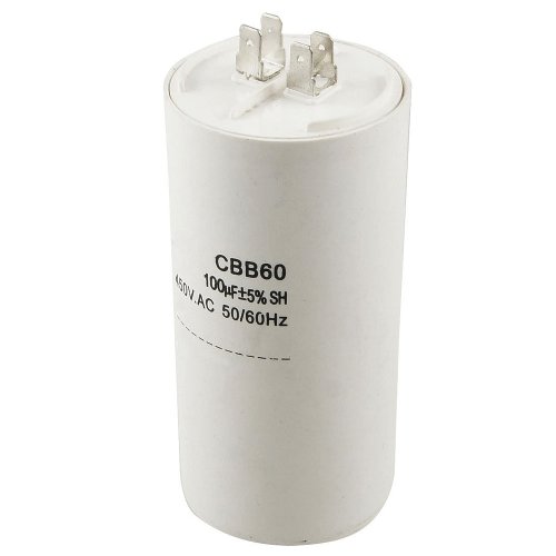 CBB60 100мкФ 450В Конденсатор пусковой (ДПС, 78-36) 2+2 клеммы