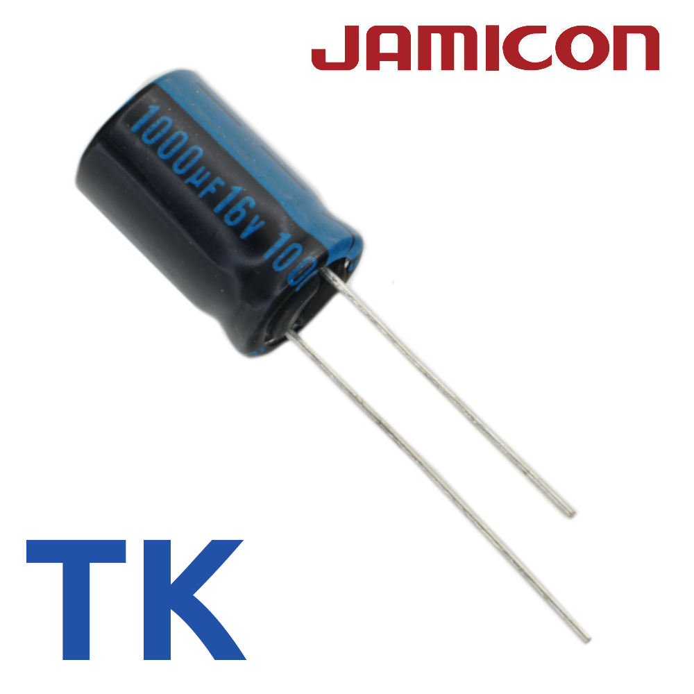 1000мкФ 16В (10x16) TKR-105C Конденсатор электролитический