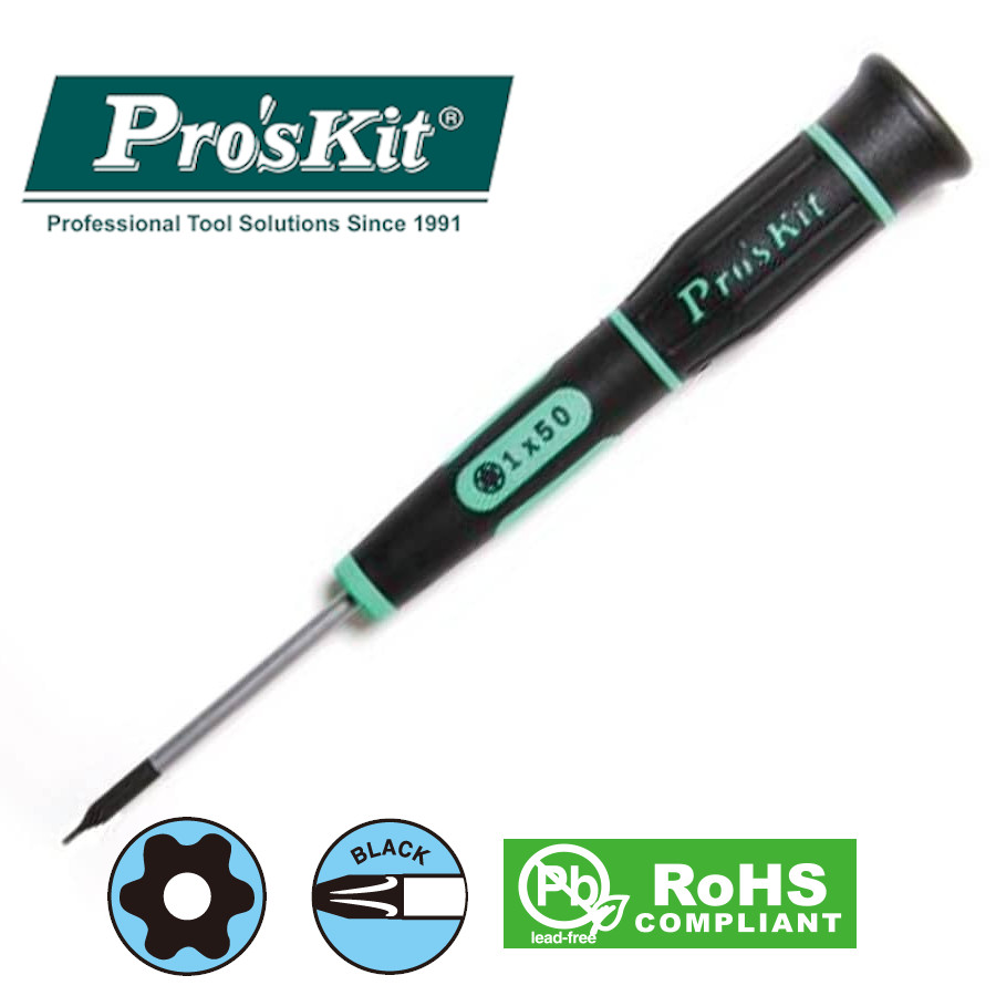 SD-081-T1 Pro'sKit Отвертка прецизионная Torx (звезда) T1