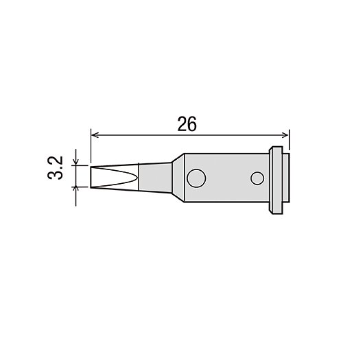 GP-510RT-3.2D жало для газового паяльника GOOT