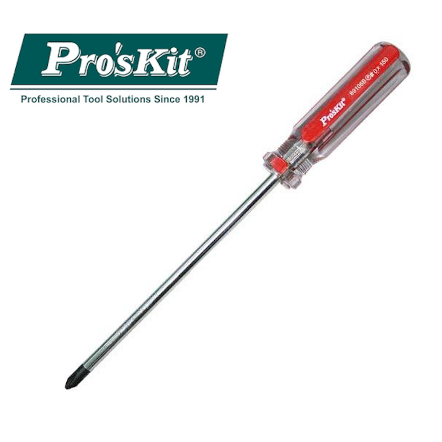 89106B Pro'sKit Отвертка LineColor (+ #0, 3.2х150мм, 210мм)