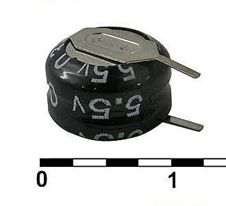 0,33Ф 5,5В ионистор 5R5D10F33V