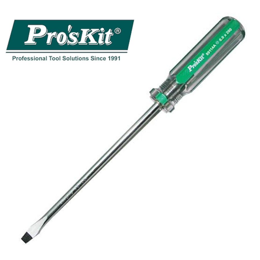 89114A Отвертка LineColor (- 6, 6х200мм, 290мм) Pro'sKit