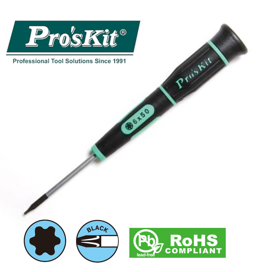 SD-081-T6 Pro'sKit Отвертка прецизионная Torx (звезда) T6