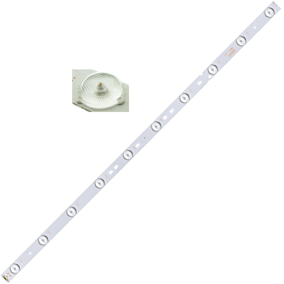 Светодиодная планка для подсветки ЖК панелей LED315D10-07(B) (6В, 635 мм, 10 линз)