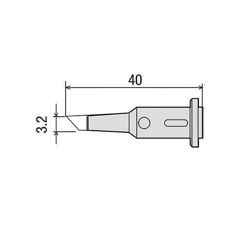 GP-501RT-3.2C жало для газового паяльника GOOT