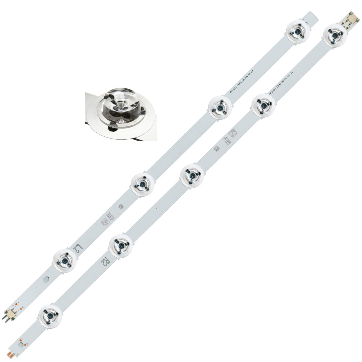 Светодиодная планка для подсветки ЖК панелей 42" V14 Slim DRT Rev0.3 1 R2/L2 (комплект на алюминиево