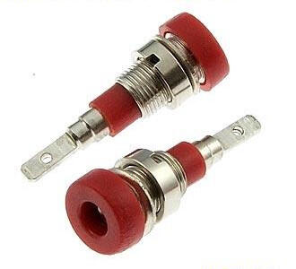 ZP007 2mm Panel-mount Socket,RED