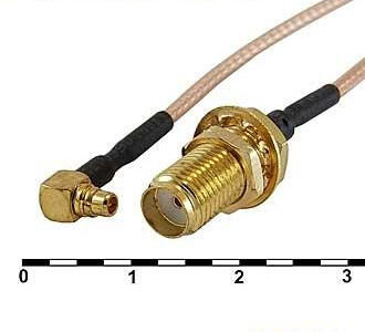 CAB MMCX-M/SMA-F RG-178U 15CM