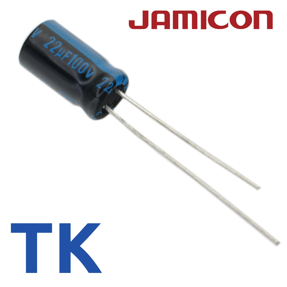 22мкФ 100В (6,3x11) TKR-105C Конденсатор электролитический