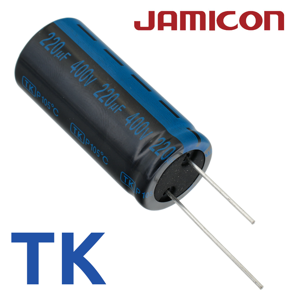 220мкФ 400В (22x50) TKR-105C Конденсатор электролитический