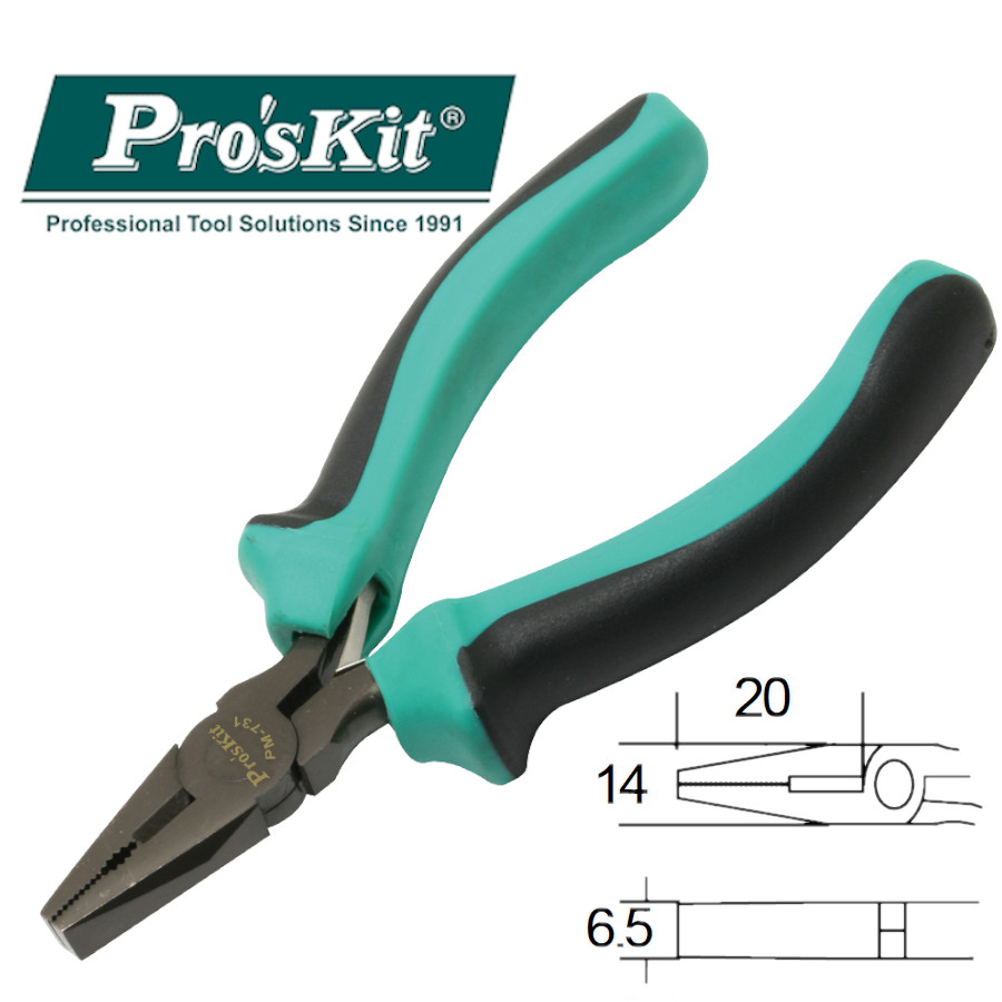 PM-731 Pro'sKit Пассатижи мини (медь до 1мм, 120мм, пружина)