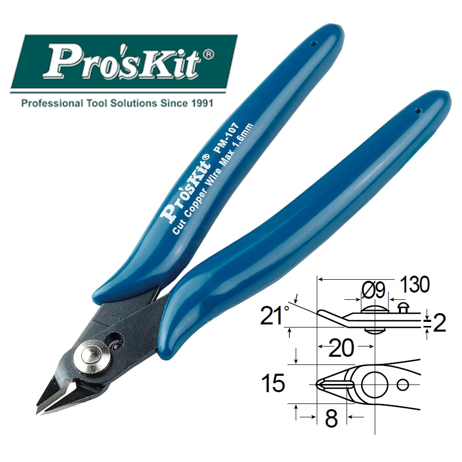 PM-107 Pro'sKit Кусачки мини (130мм)
