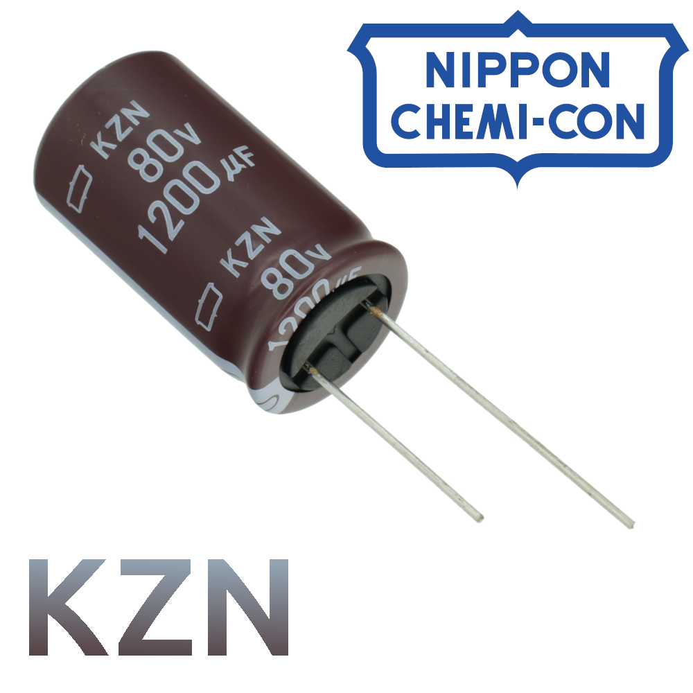1200мкФ 80В (18х31,5) KZN (10000ч.) (low imp.) Конденсатор электролитический Nippon