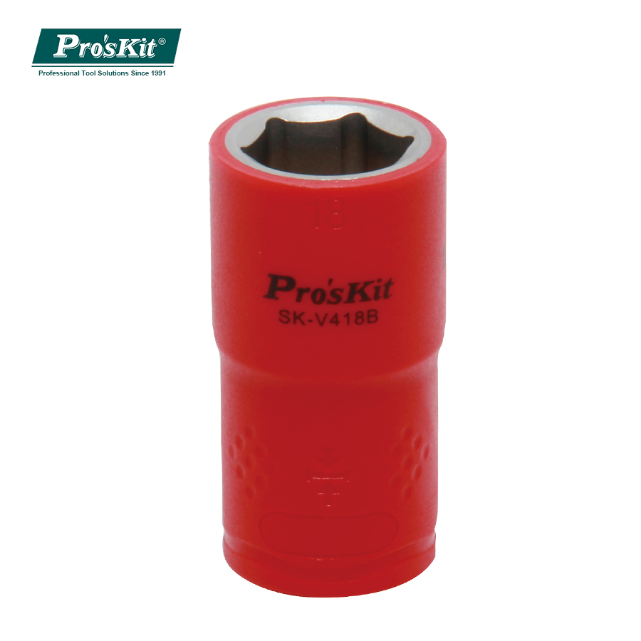 SK-V418B Pro'sKit Головка торцевая 1/2" 18х38мм 1000В