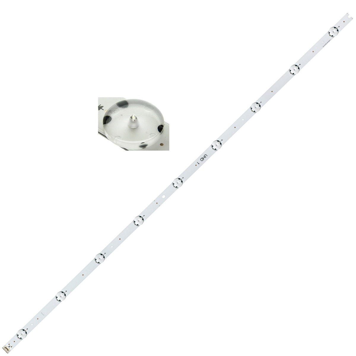 Светодиодная планка для подсветки ЖК панелей 43" V16 ART3 UHD Rev0.0 (840 мм 9 линз)