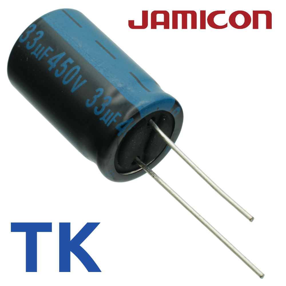 33мкФ 450В (16x25) TKR-105C Конденсатор электролитический