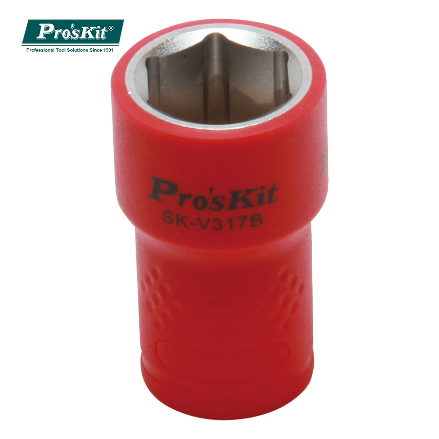 SK-V317B Pro'sKit Головка торцевая 3/8" 17х28мм 1000В