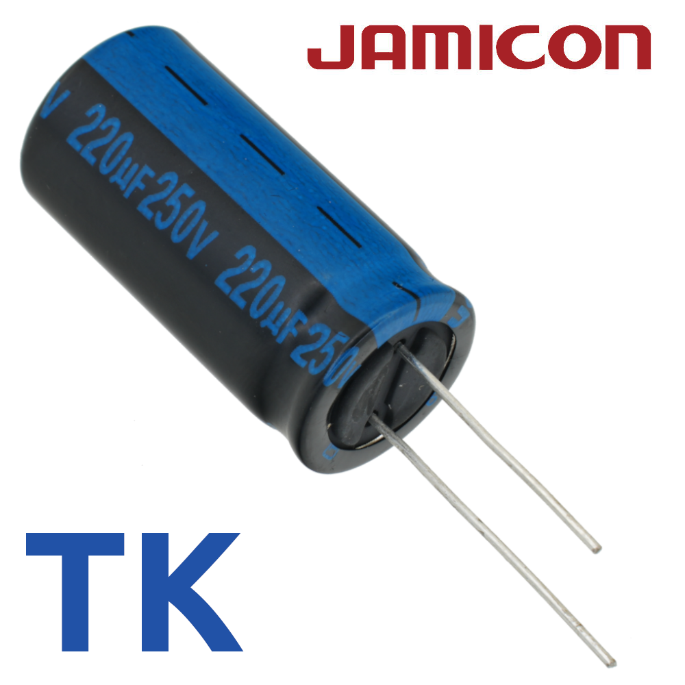 220мкФ 250В (18x35) TKR-105C Конденсатор электролитический