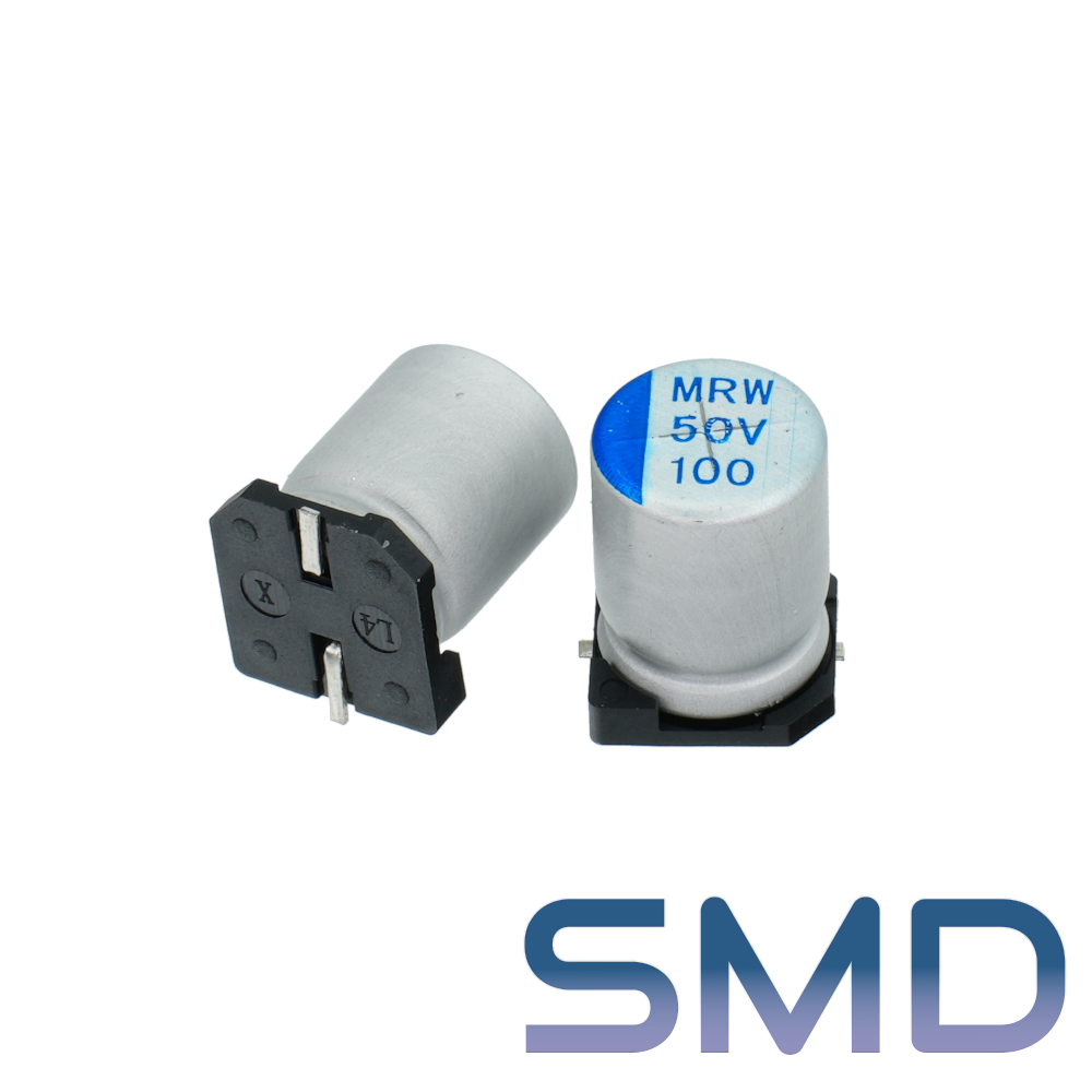 100мкФ 50В (8x10,5) SMD-монтаж Конденсатор электролитический