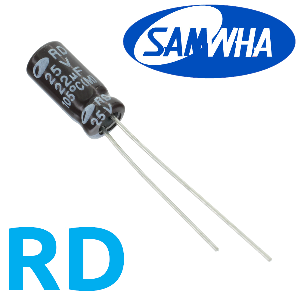 22мкФ 25В (5x11) RD-105C Конденсатор электролитический