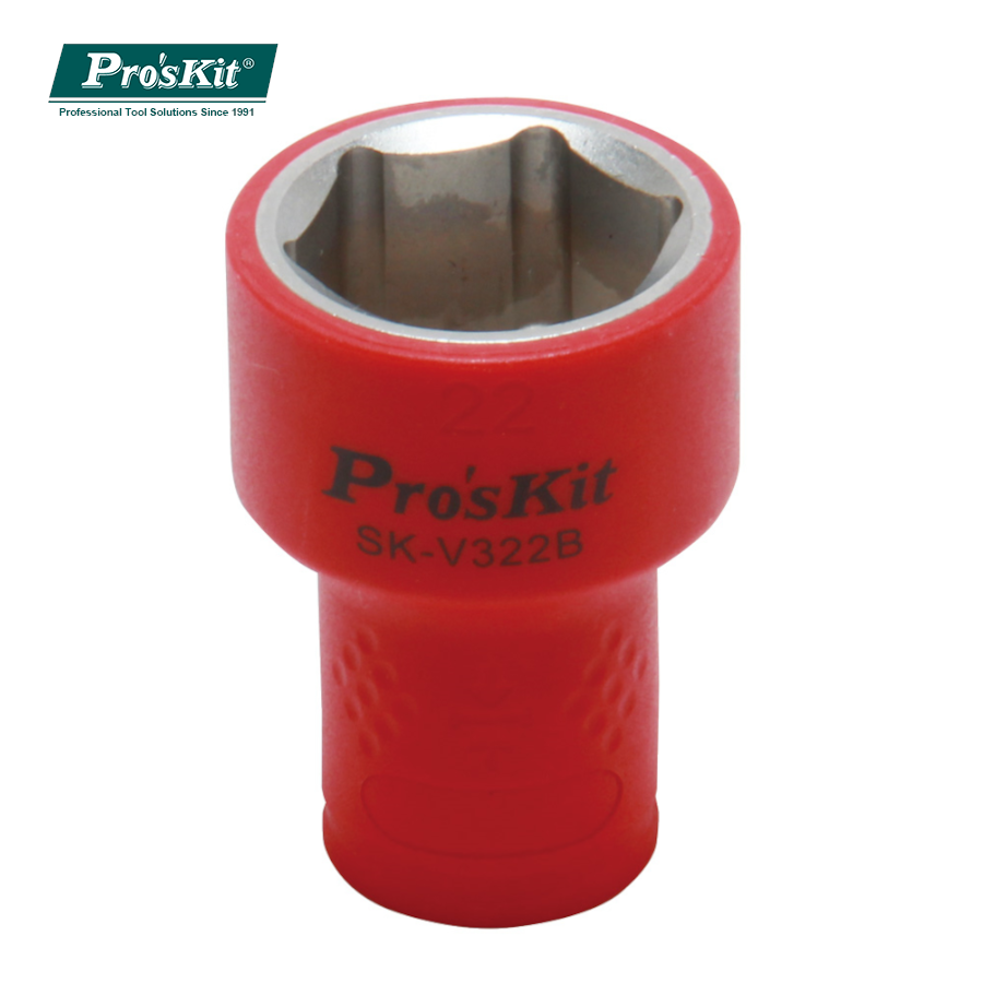 SK-V322B Pro'sKit Головка торцевая 3/8" 22х30мм 1000В