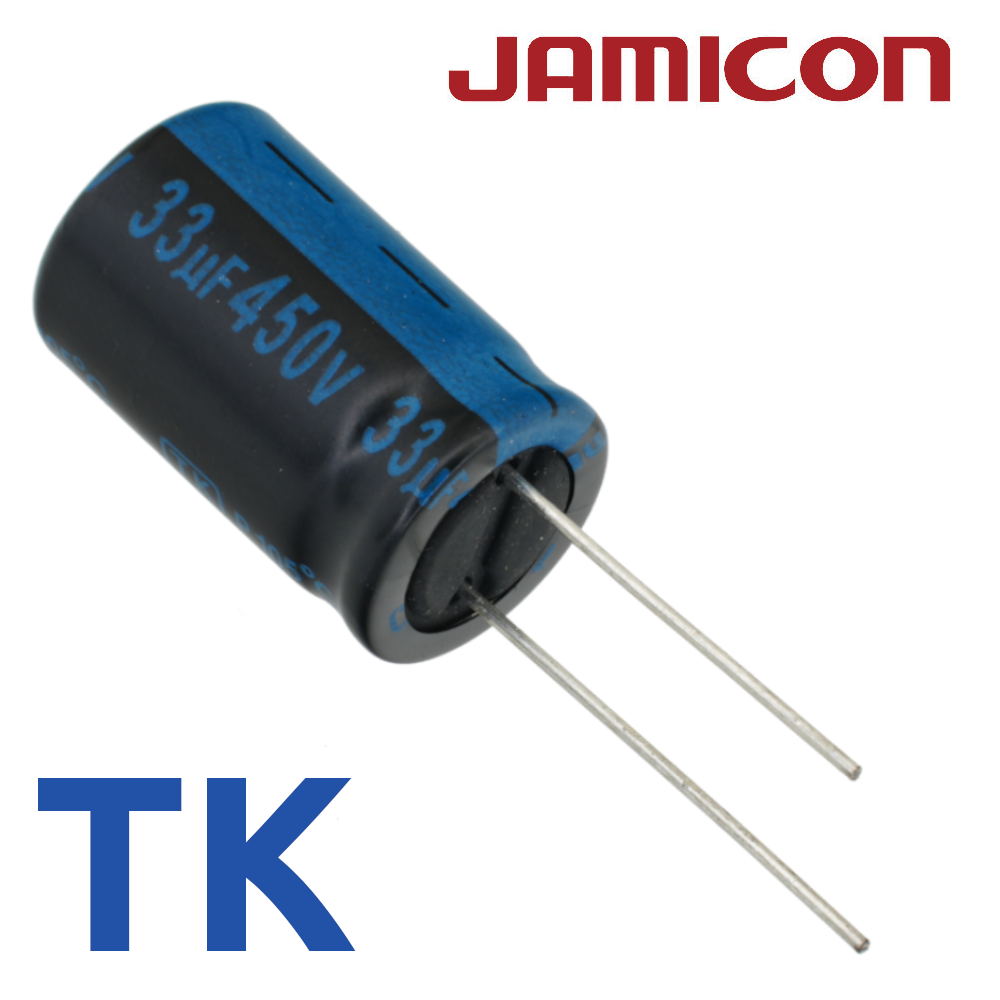 33мкФ 450В (16x25) TKR-105C Конденсатор электролитический
