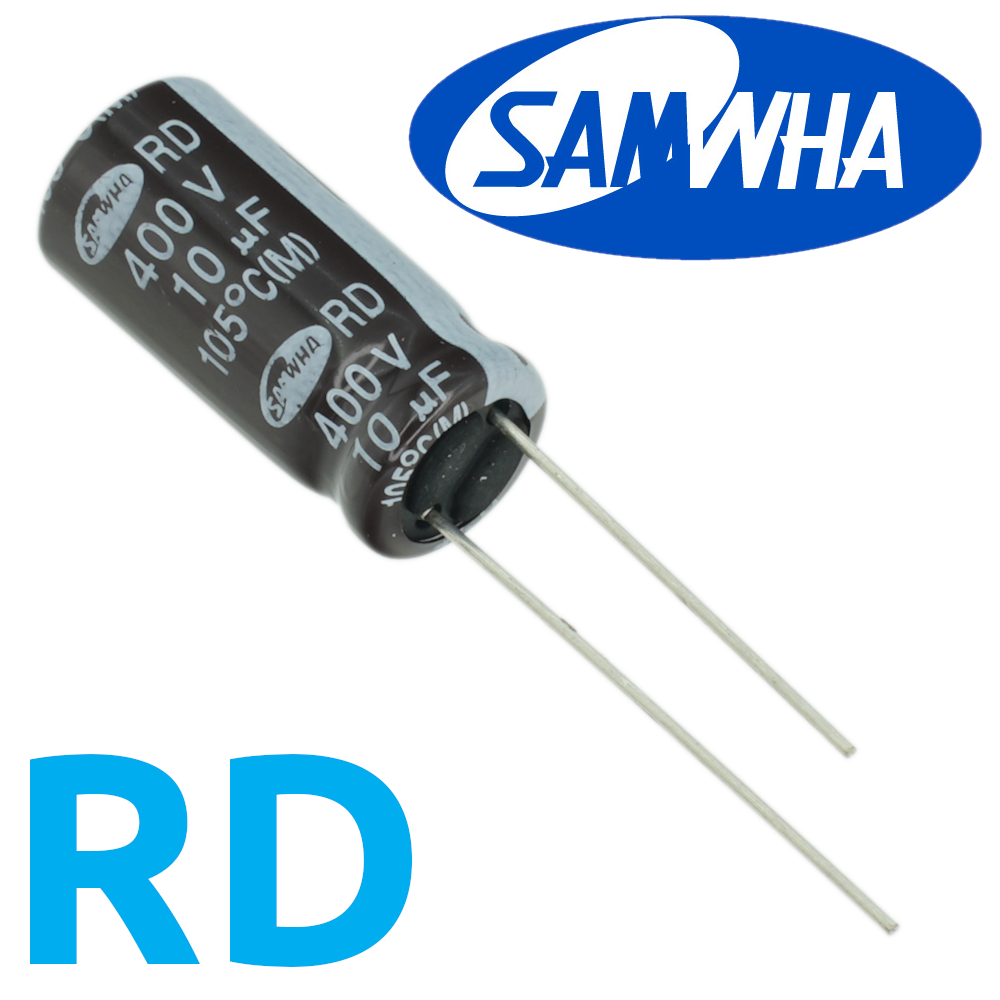 10мкФ 400В (10x20) RD-105C Конденсатор электролитический