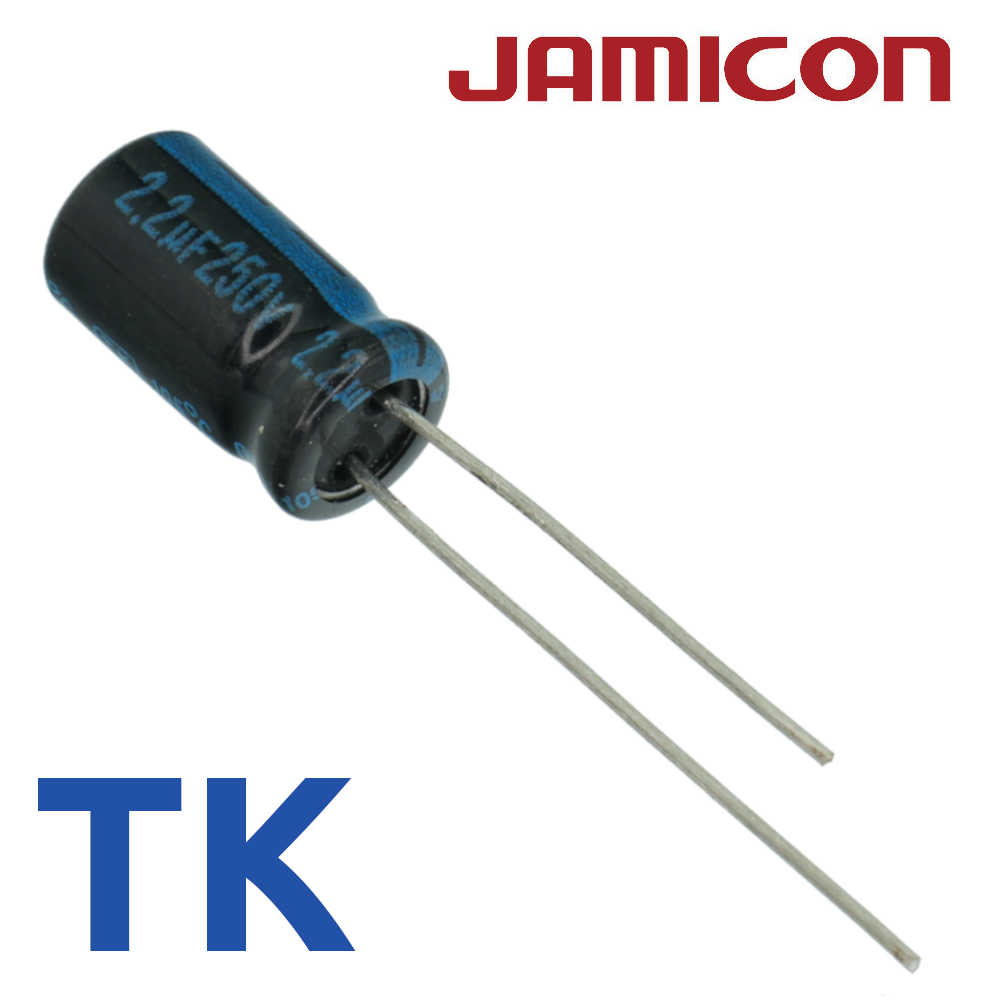 2,2мкФ 250В (6,3x11) TKR-105C Конденсатор электролитический