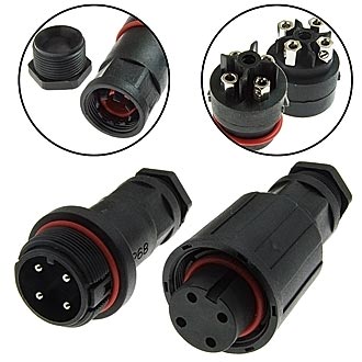 HYF-9000 4pin (IP68) герметичный разъем
