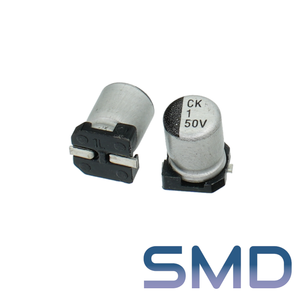 1мкФ 50В (4x5,5) SMD-монтаж Конденсатор электролитический