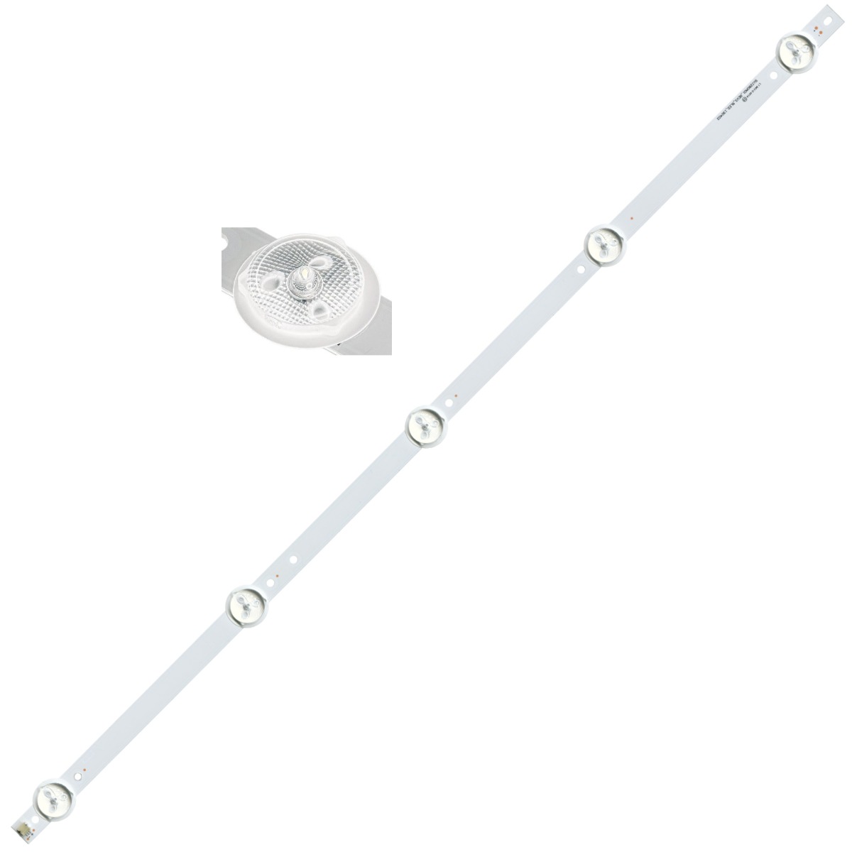 Светодиодная планка для подсветки ЖК панелей SVJ280A01_Rev3_5LED (530 мм, 5 линз)