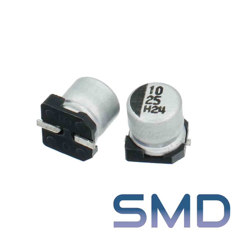 10мкФ 25В (5x5,5) SMD-монтаж Конденсатор электролитический