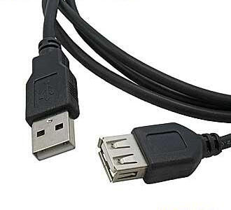 USB-A F USB-A M 3m black