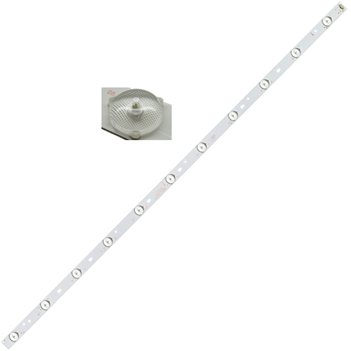 Светодиодная планка для подсветки ЖК панелей LED40D11-ZC14-03(B) (800 мм, 11 линз)