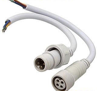 4pin WP L=40 D=18mm 4*0.5mm2 герметичный разъём