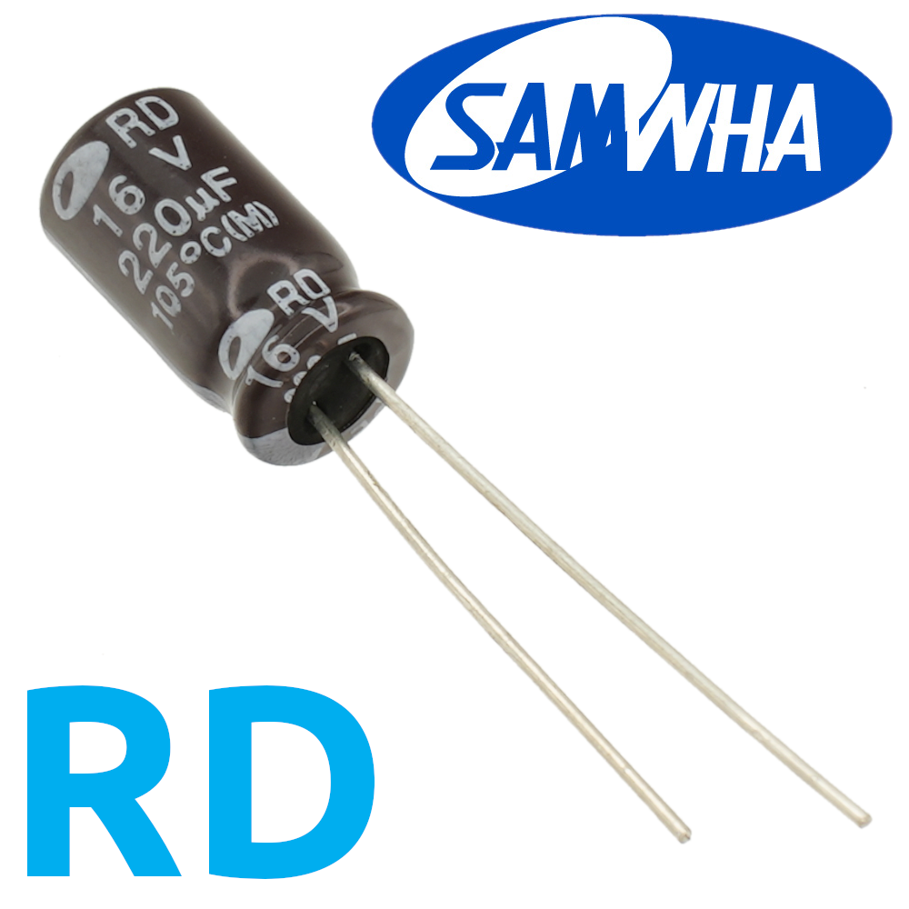 220мкФ 16В (6,3x11) RD-105C Конденсатор электролитический