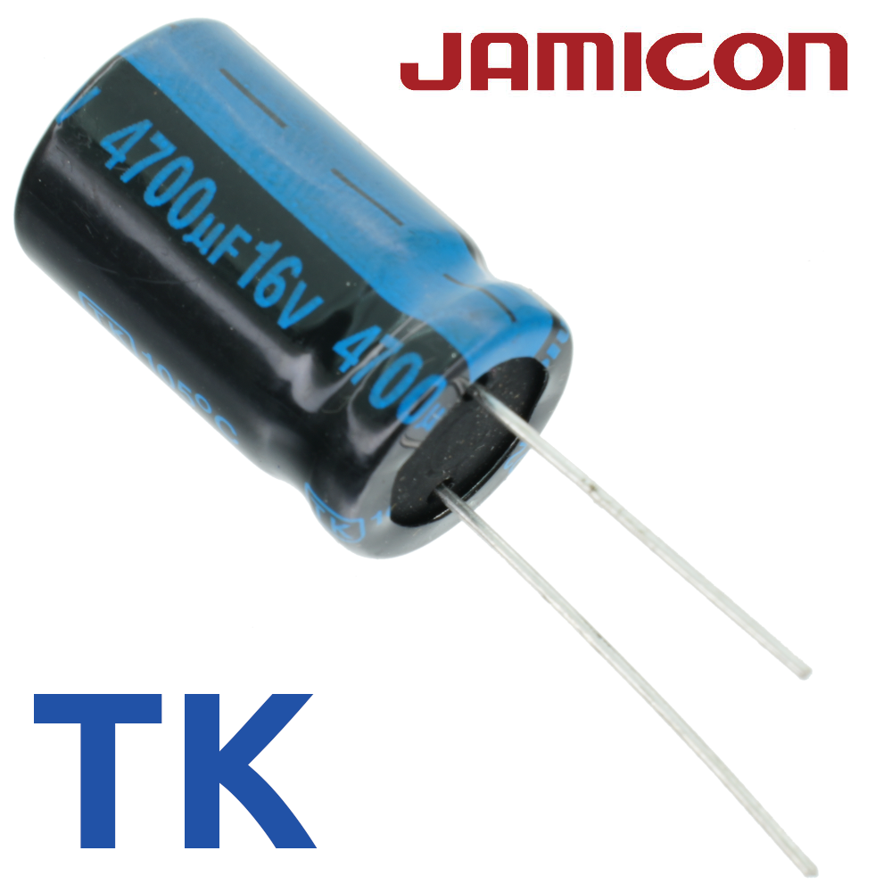 4700мкФ 16В (16x26) TKR-105C Конденсатор электролитический