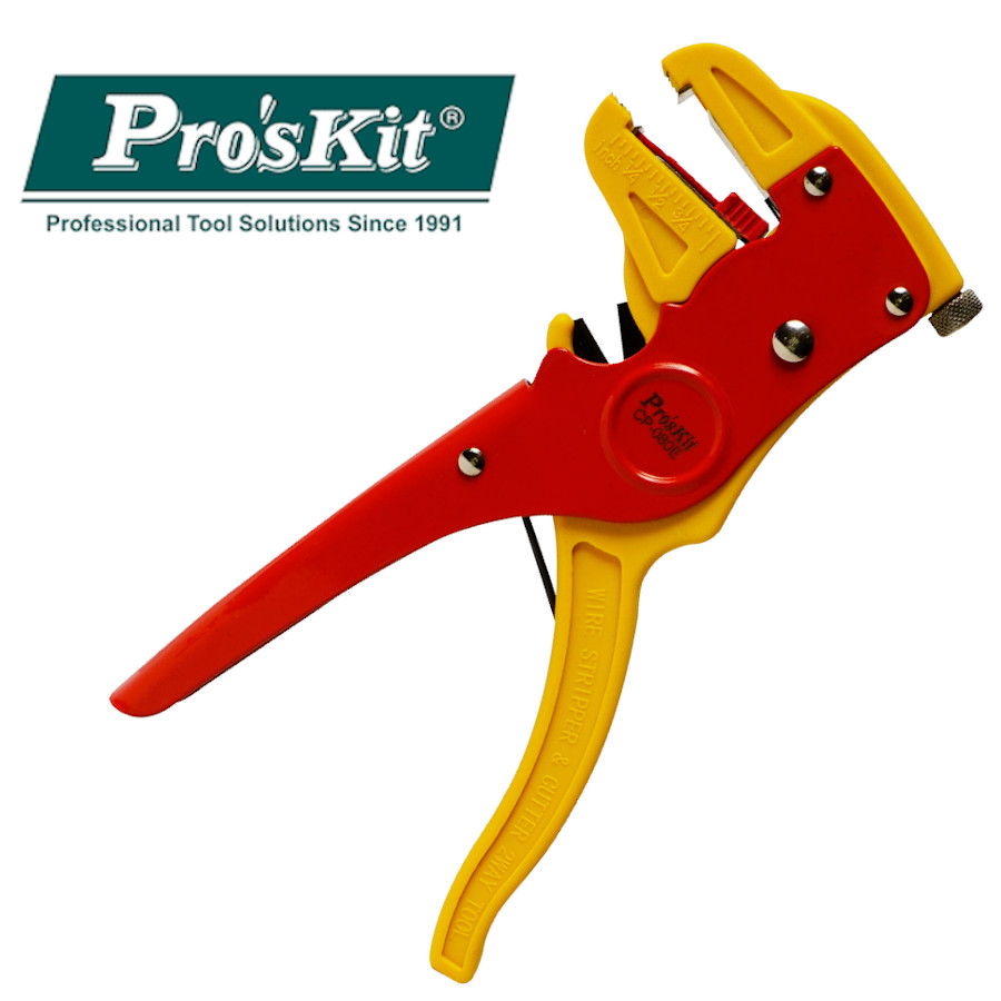 CP-080E Pro'sKit Клещи для зачистки плоских кабелей (0,2~4мм, 172мм)