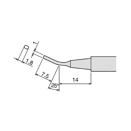 PX-60RT-1.8H жало (d6.5х26мм) GOOT